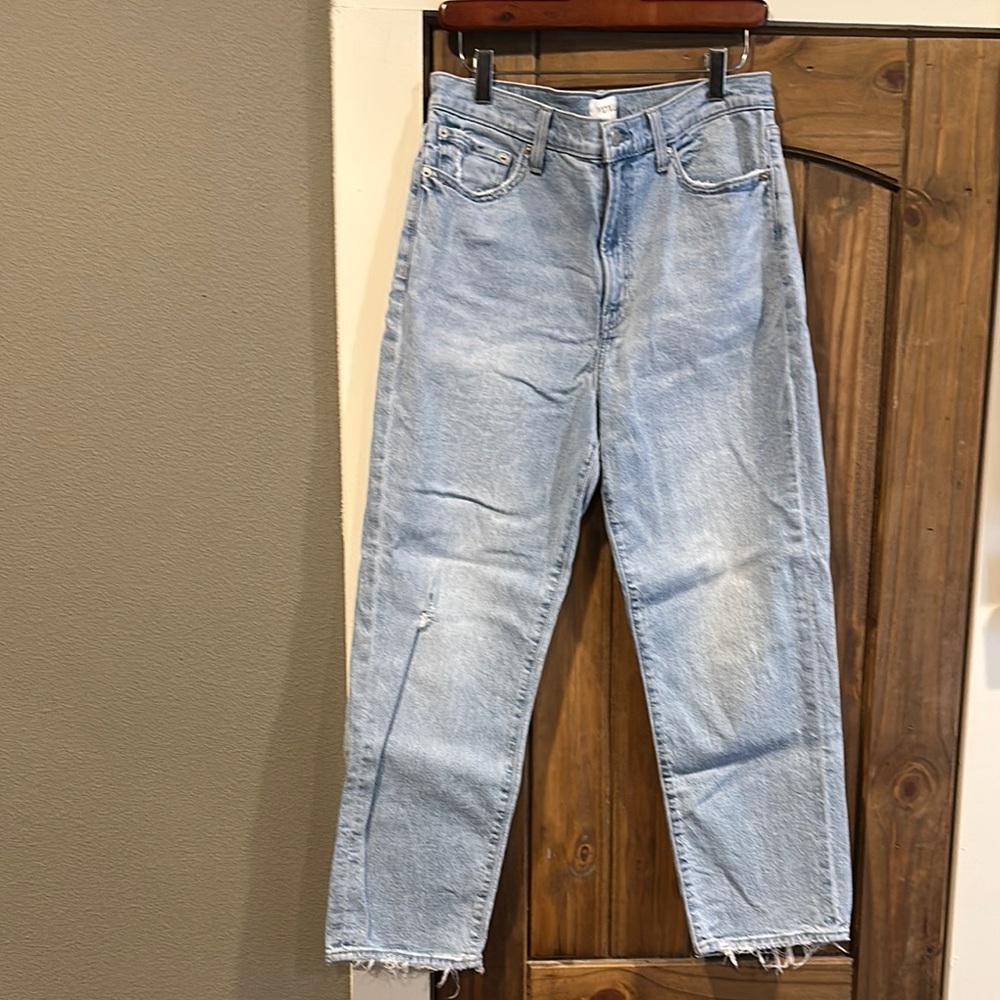 Pistola Blue Ankle Cropped Jeans with Vintage Appeal